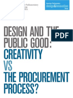 Design and The Public Good:: Creativity The Procurement Process?