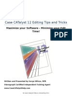 Case CATalyst 12 Editing Tips and Tricks