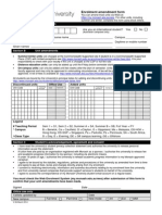 Enrolment Amendment Form: Section A Personal Details