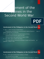 Involvement of The Philippines in The Second World War