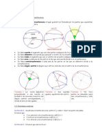 Circunferencia - Teoremas - Definiciones PDF