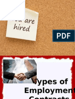 Types of Employment Contracts