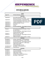 Independence Elementary Calendar 2015-16 As of 9.3.15