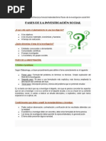 Fases de Una Investigación Social