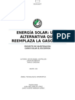 Trabajo de Investigación Carro Solar El Escorpión