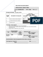 Μsv/Hr Mr/Hr: Malaysian Nuclear Agency Radiological Survey Form