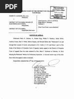 Jackson v. D.C. Board of Elections and Ethics, Civ. No. 2010 CA 000740, Notice of Appeal, (D.C. Super. CT., Feb. 22, 2010)