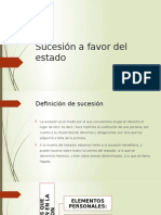 Sucesion A Favor Del Estado