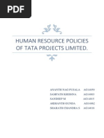 HRM Policies of Tata Projects