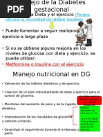 Manejo de La Diabetes Gestacional