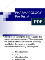 Pharmacology Pre Test A