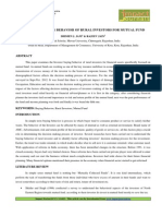 A Comparative Analysis of Buying Behavior of Urban and Rural Investors For Insurance