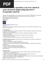 What Were The Questions You Were Asked in Your Electrical Engineering Interview - Quora