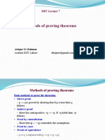 Methods of Proving Theorems