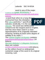 English Language Dictionaries: Pneumonoultramicroscopicsilicovolcanoc Oniosis