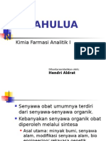 Analisa Senyawa Obat