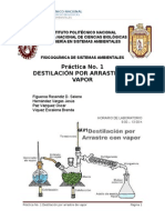 Práctica1. Destilación Por Arrastre de Vapor