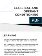 Classical and Operant Conditioning: Group 1 Shravan Abraham Ashwini Sindura Sadanandan Sneha John