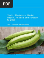 World: Plantains - Market Report. Analysis and Forecast To 2020