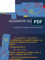 Quadratic Equation