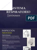 Semiología Pulmonar - Epónimos