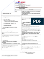 Accomplishment Report JANUARY 2014 Programs/ Projects Outcomes