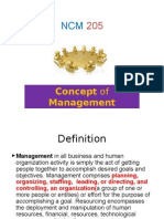 Concept of Management