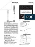 Specifications, Applications, Service Instructions & Parts: S Series Refrigerant Level Transducer Probes