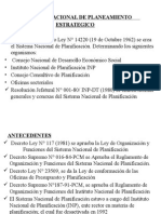 Gestion Publica Sistema Nacional de Planeamiento Estrategico