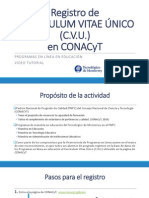  Curriculum Vitae Único