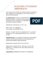 12 Fármacos Mas Utilizados en Una Emergencia