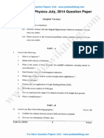 2nd PU Physics July 2014 PDF