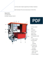 Fluid Mechanics: Hydraulic Bench