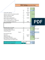 PSV Sizing For Two Phase Flow