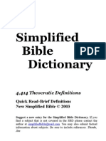 Religion Simplified Bible Dictionary