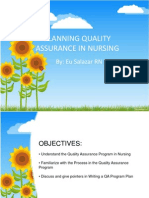 Planning Quality Assurance in Nursing