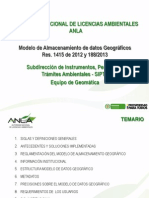 Presentación Modelo de Datos Geograficos Anla 072014 - 2