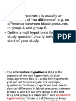 Null Hypothesis