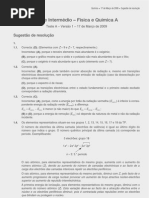 Resolução Teste Intermédio 11º Ano 2009