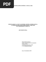 Regionalismo y La Nueva Politica Economica Internacional