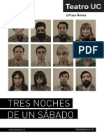 Tres Noches de Un Sabado Programa Teatro Uc