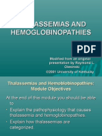 Thalassemias and Hemoglobinopathies