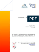 ACE Research 2004 03 User Behaviour in Energy Efficient Homes Phase 2 Report