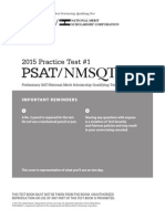 New PSAT/Nmsqt Practice Test 1