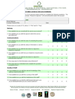 Customer Satisfaction Survey