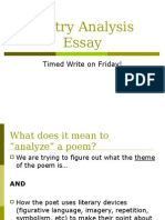 Poetry Analysis Essay