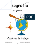 Quinto de Primaria Cuaderno de Trabajo Geografia 2015-2016