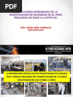 Lecciones Aprendidas de La Investigación de Incendios - Jorge Vera