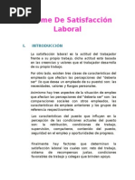 Informe de Satisfaccion Laboral