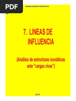 Lineas de Influencia-Primera Parte